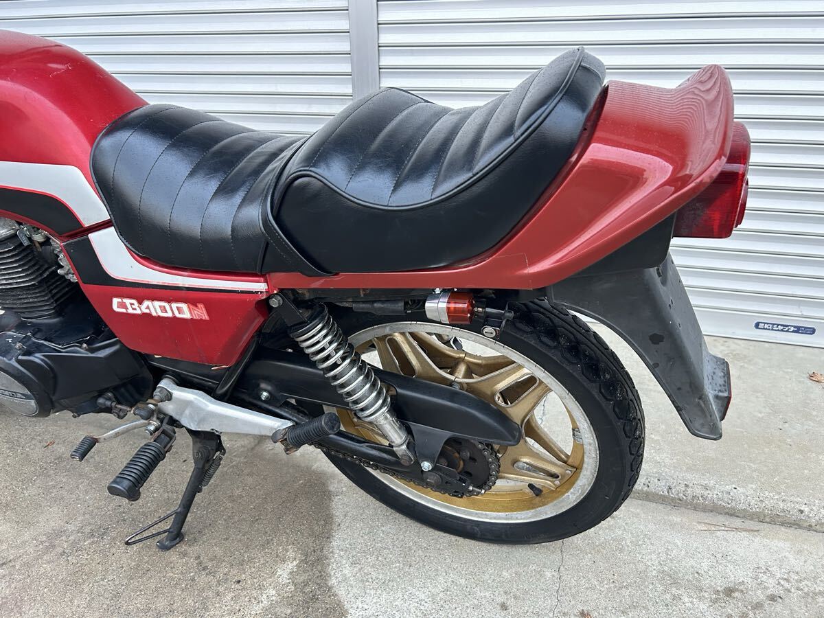 CB400N 車検3年付き 里コム タックロール張り替え済み 絶好調(diào) 検/CB250T CB250N CB400T CBX400F GS400 スーパーホーク3R