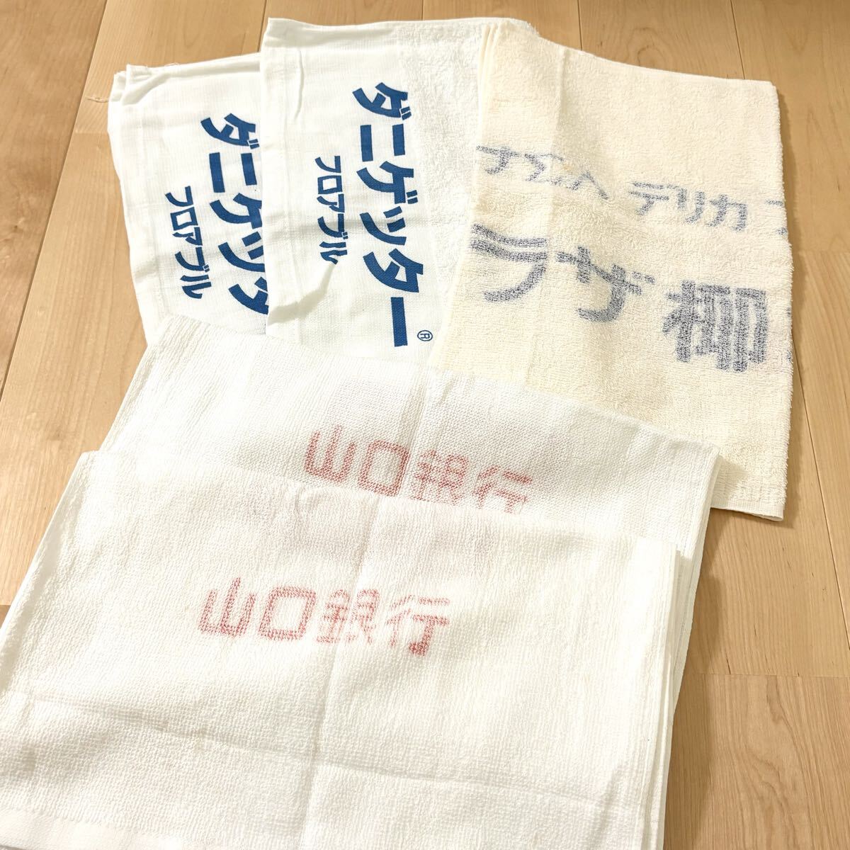 新品未使用 訳あり綿フェイスタオル5枚おまとめ売り 新生活 白コットン浴用タオル　　_画像1