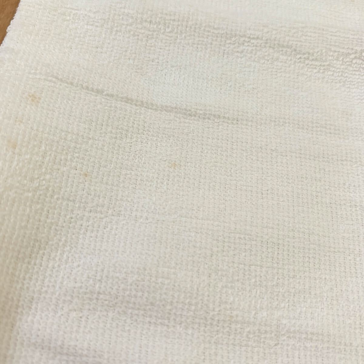 新品未使用 訳あり綿フェイスタオル5枚おまとめ売り 新生活 白コットン浴用タオル　　_画像5