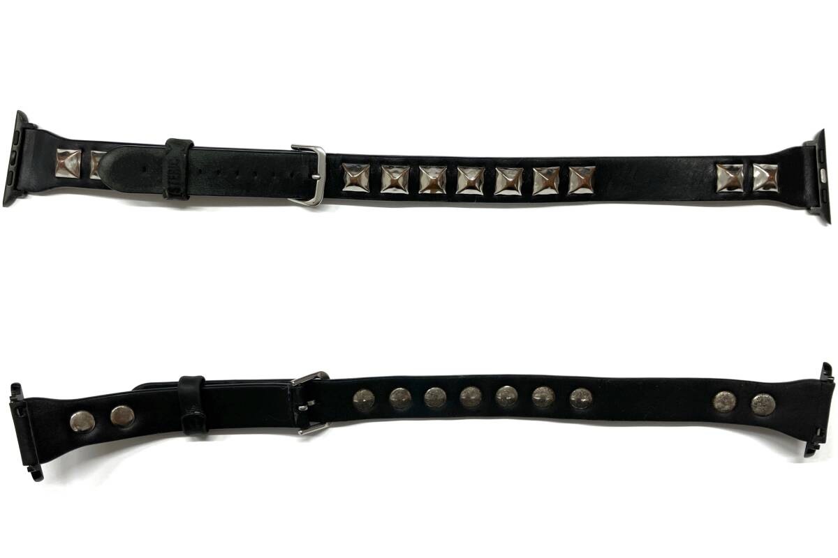 HYSTERIC GLAMOUR ヒステリックグラマー スタッズ レザー アップルウォッチ バンド STUDS AppleWatch 現(xiàn)狀品
