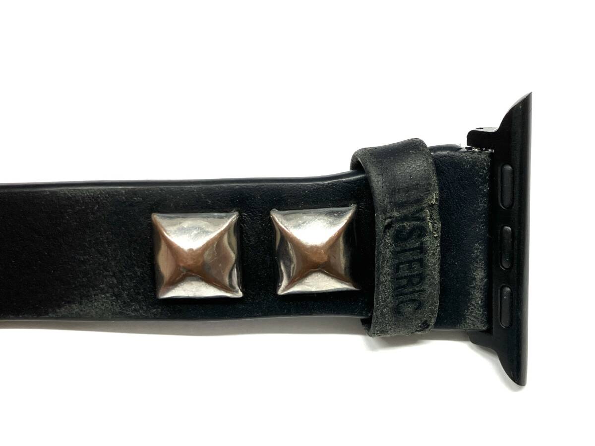 HYSTERIC GLAMOUR ヒステリックグラマー スタッズ レザー アップルウォッチ バンド STUDS AppleWatch 現(xiàn)狀品