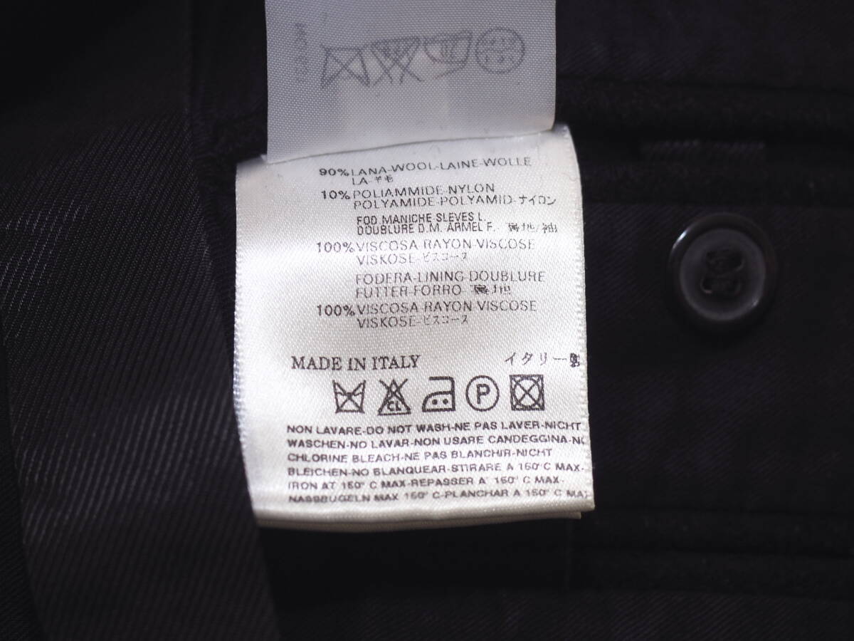 本人期 ヴィンテージ05AWアーカイブ MARTIN MARGIELA⑭ マルタンマルジェラ⑭ ウールトレンチコート46黒 Italy製_画像5