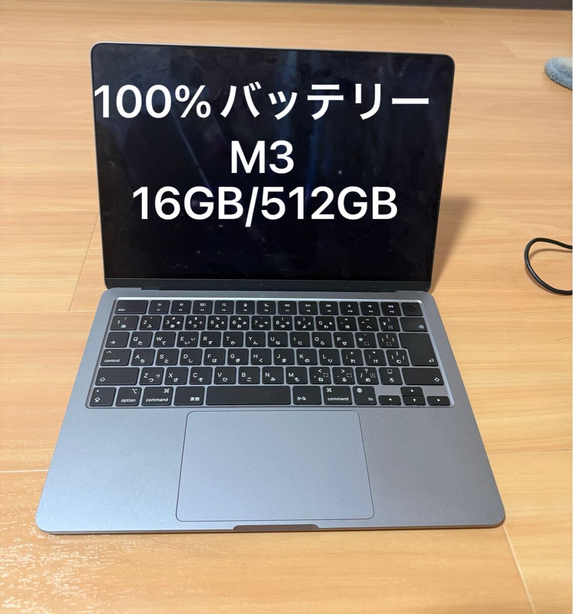 MacBook Air M3 space gray 16gb/512gb 100%battery