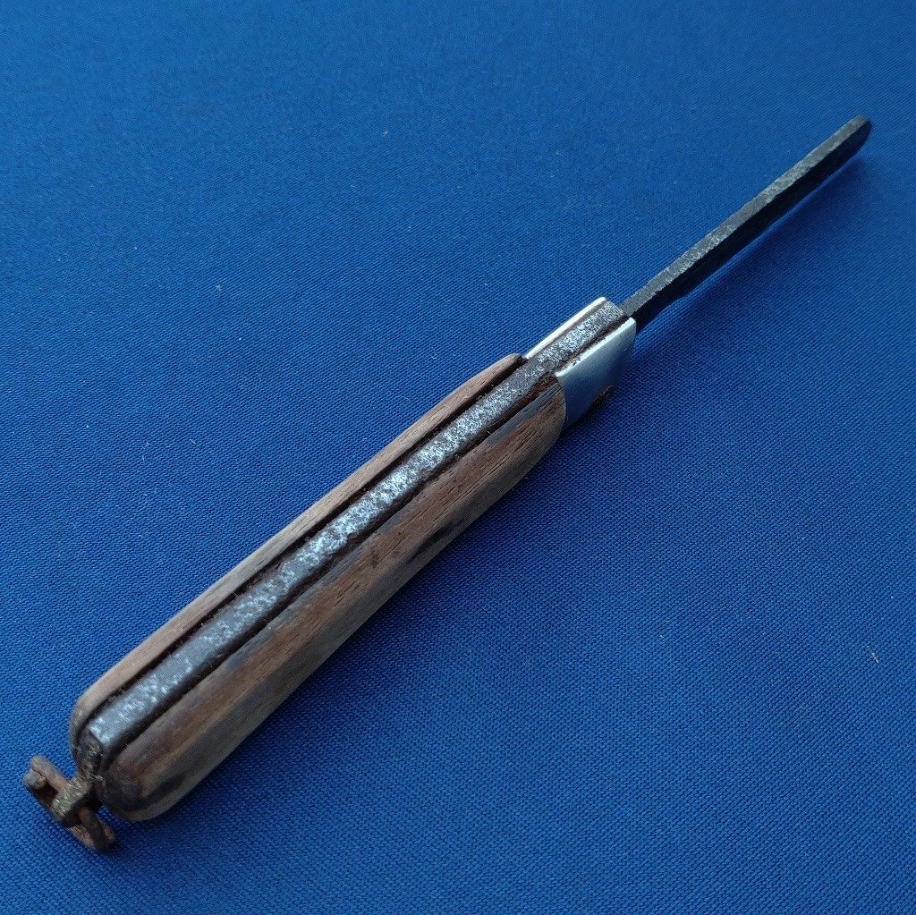 ジャンク品 電工ナイフ 日立武蔵 刃長約75㎜ 全長約195㎜ 折り畳みナイフ 工具 ケーブルカッター 【2795】_画像5