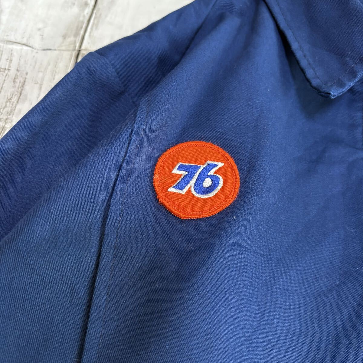 80s USA製 UNITOG ユニトグ 76ルブリカンツ ワッペン ワークジャケット ブルゾン U.S.古着_画像3