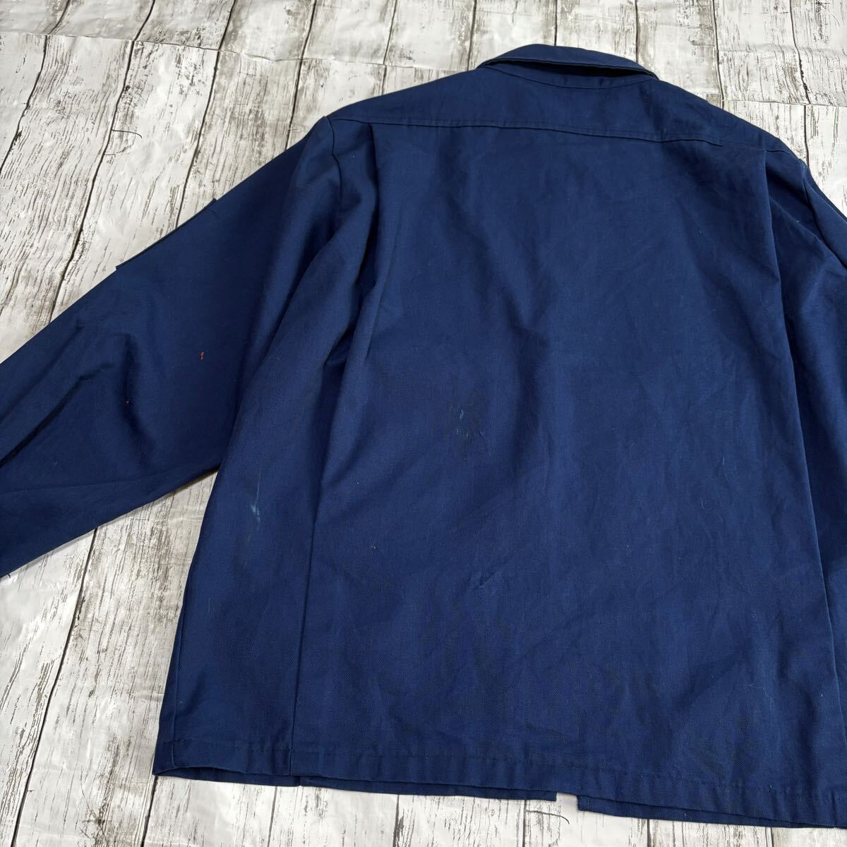 80s USA製 UNITOG ユニトグ 76ルブリカンツ ワッペン ワークジャケット ブルゾン U.S.古着_画像8