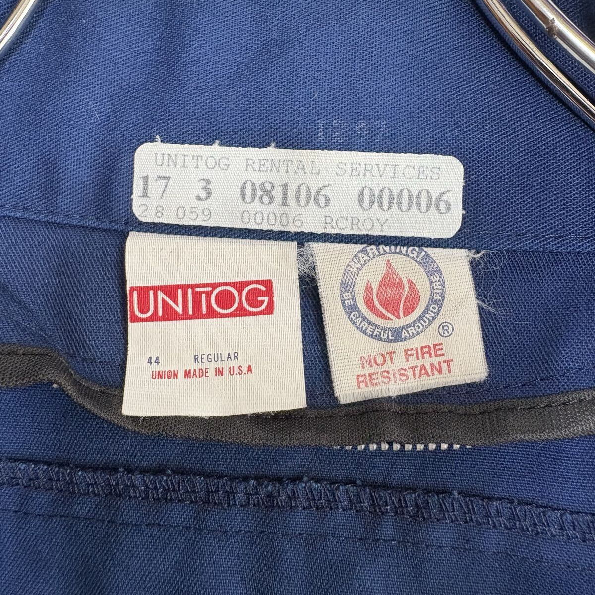 80s USA製 UNITOG ユニトグ 76ルブリカンツ ワッペン ワークジャケット ブルゾン U.S.古着_画像10