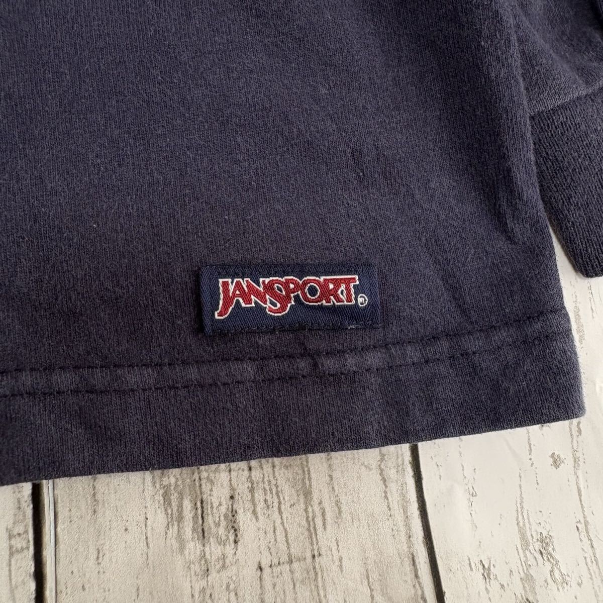 USA製 JANSPORT ジャンスポーツ 両面 カレッジプリント ロンT XXLサイズ US古着 長袖Tシャツ_画像9