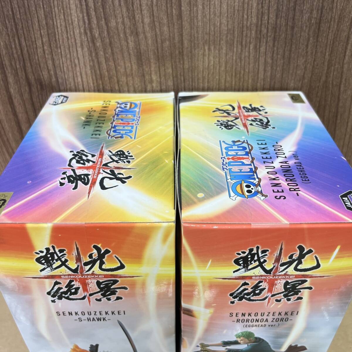 【9745】新品未開封 ワンピース 戦光絶景 ロロノア・ゾロ S-HAWK Sホーク フィギュア 2種セット_画像3