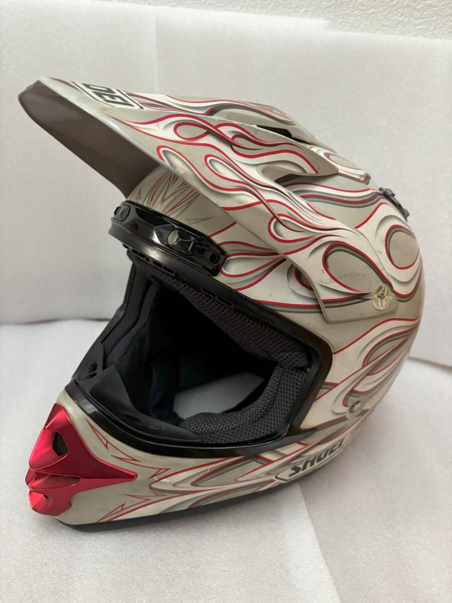 【送料無料】SHOEI　VFX-DT アフターバーン　Mサイズ　(GREY/WHITE)　 検 VFX-R 　OFF　ヘルメット　MX　モトクロス　ショーエイ_画像1