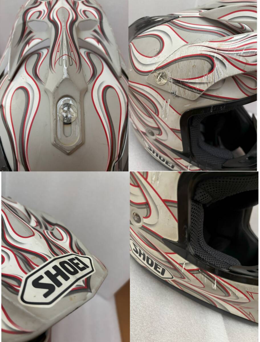 【送料無料】SHOEI　VFX-DT アフターバーン　Mサイズ　(GREY/WHITE)　 検 VFX-R 　OFF　ヘルメット　MX　モトクロス　ショーエイ_画像10