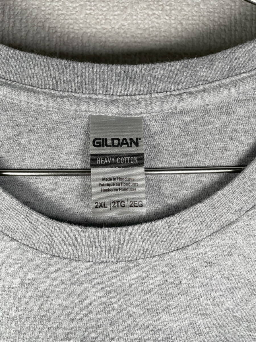 44-50【即決】★送料無料★2XLサイズ★US古着Tシャツ★グレー★DISASTER RECOVERY SERVICES★GILDAN 綿90% ポリエステル10%★_画像2