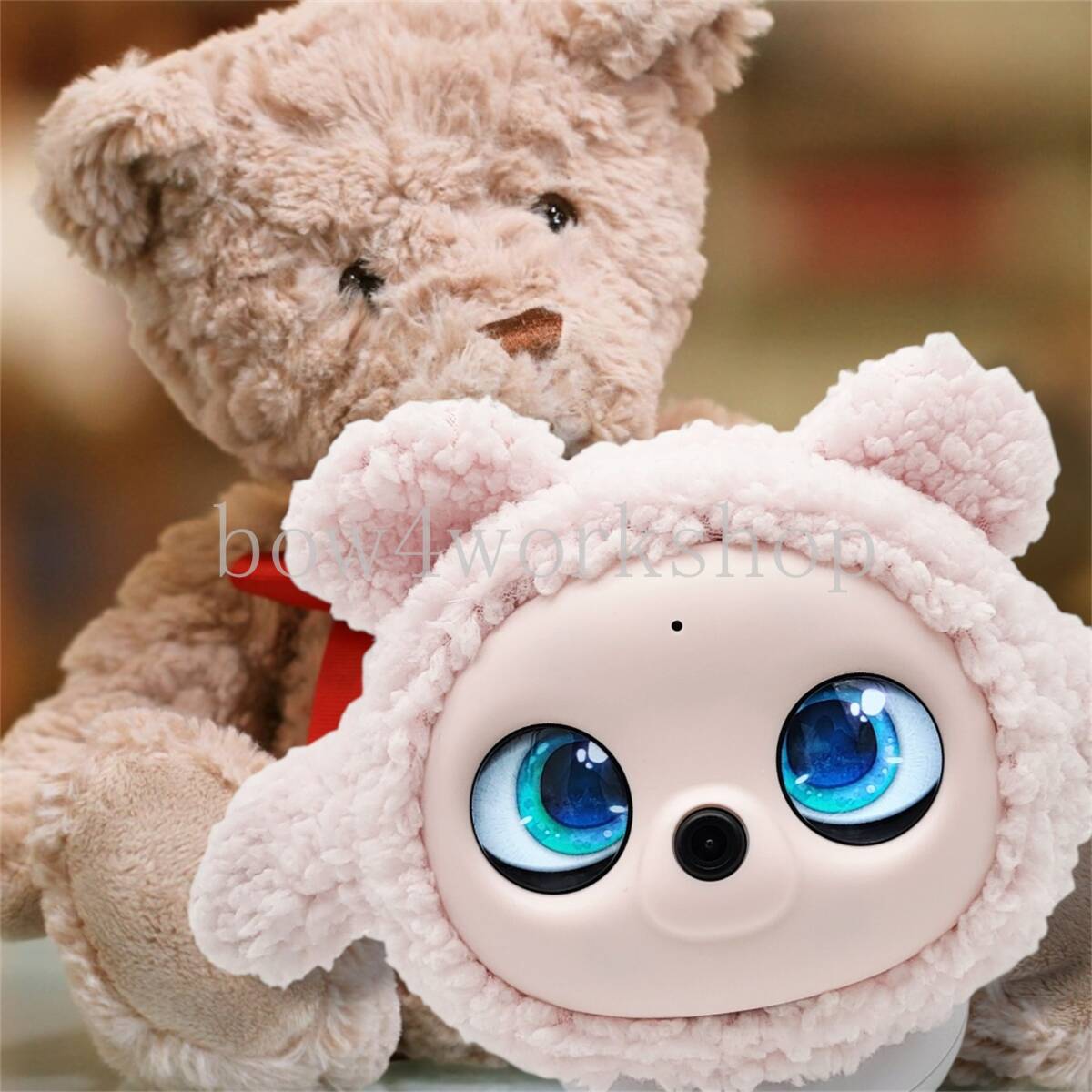 Ropet（ロペット）の服ハンドメイド モコモコくまちゃんの服（ピンク）_画像1