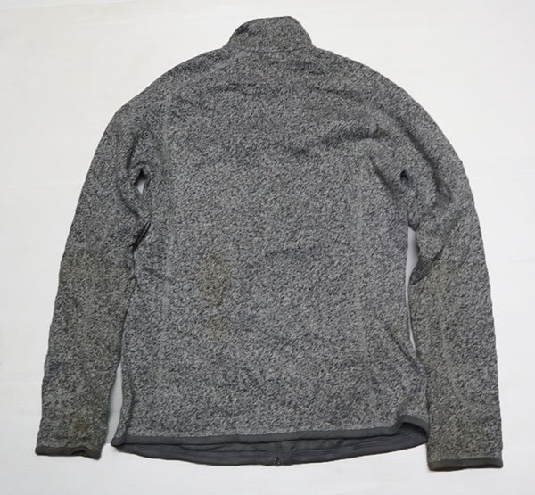 FJ61パタゴニアPATAGONIAアメリカ古着フリースジャケット25542ベターセーターBETTER SWEATER杢グレー系アウトドアジャケトSレトロ_画像5