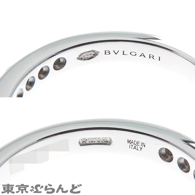 101820315 ブルガリ グリフソリテールリング プラチナ Pt950 ダイヤモンド 0.40ct H VVS2 指輪 箱付き 7.5号相当 リング レディース 仕上済_画像5