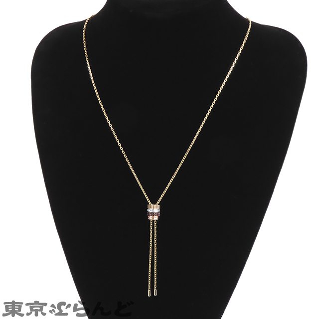 101812400 ブシュロン Boucheron キャトルクラシック タイ ネックレス ミディアム JCL01146 K18YG/WG/PG ブラウンPVD ダイヤモンド 仕上済_画像5