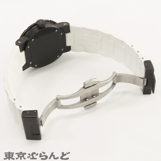 101820213 1円 ショーメ Chaumet クラスワン W1722E-33M ブラック チタン ラバー ダイヤモンドベゼル 622E 腕時(shí)計(jì) レディース クォーツ