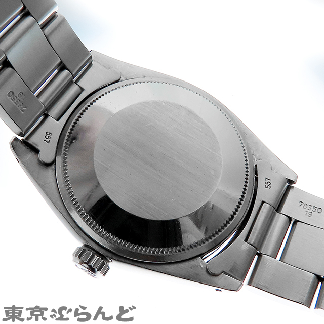 101820105 1円 ロレックス オイスターパーペチュアルデイト 1501 28番臺(tái) cal.1570 ブラック SS オイスターブレス 腕時(shí)計(jì) メンズ 自動(dòng)巻