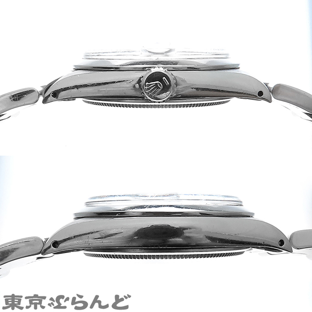 101820105 1円 ロレックス オイスターパーペチュアルデイト 1501 28番臺(tái) cal.1570 ブラック SS オイスターブレス 腕時(shí)計(jì) メンズ 自動(dòng)巻