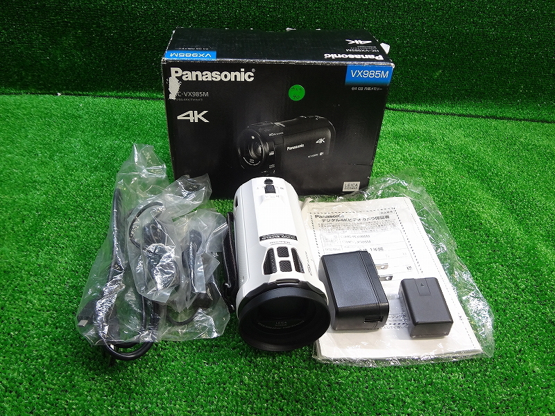 Kネみ1460■Panasonic パナソニック■VX985M■デジタル4Kビデオカメラ ケーブル付き ホワイト■映像機(jī)器 家庭用 動(dòng)畫撮影