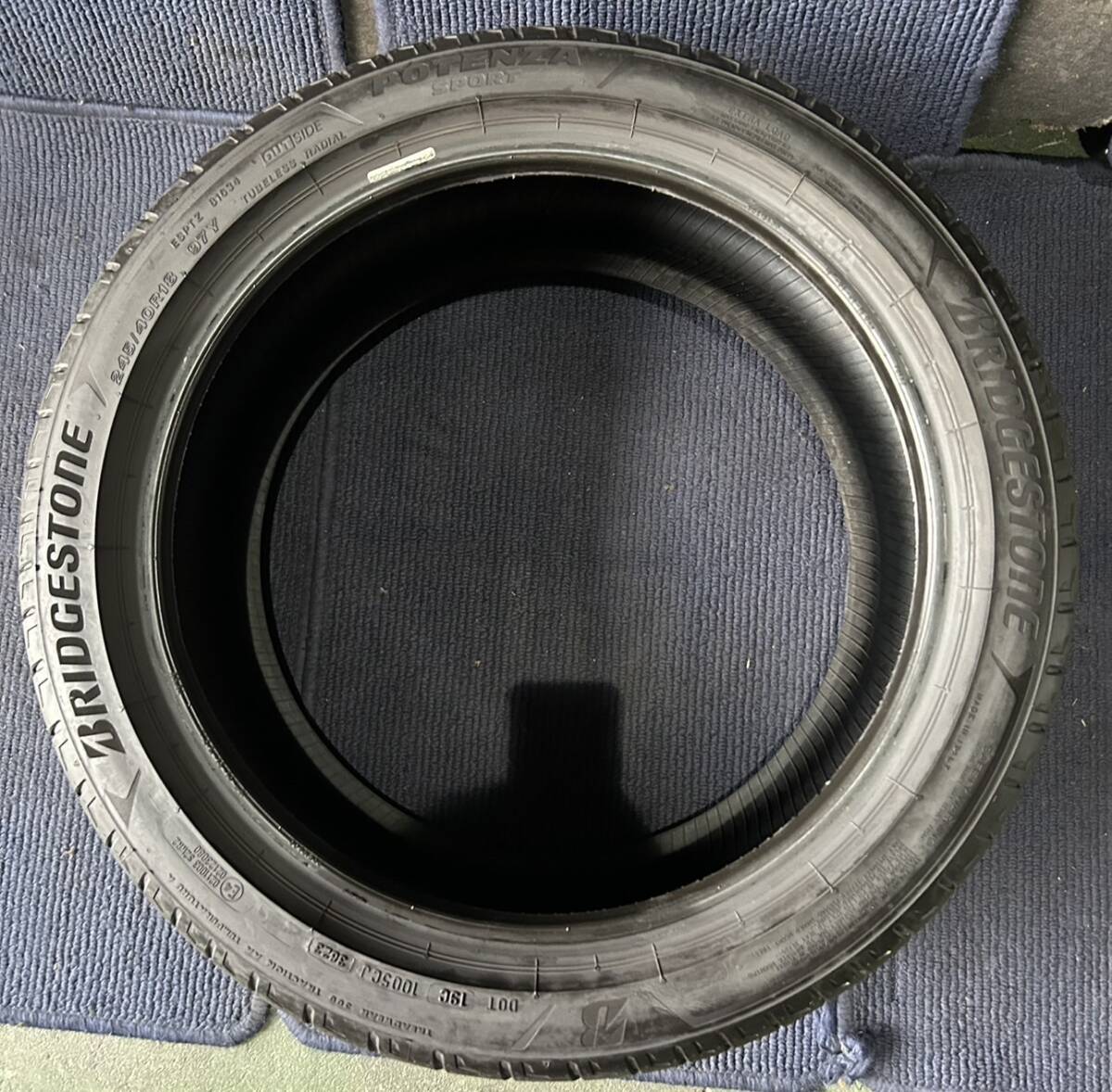 ☆送料無料☆【2023年製造】【溝8分山】BRIDGESTONE POTENZA SPORT 1本 245/40R18 ASP3159_画像4