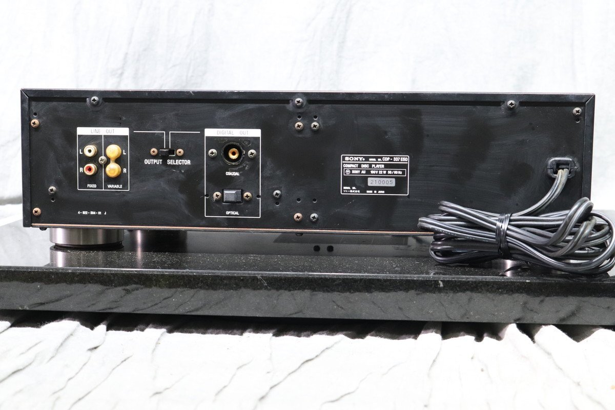 【C】SONY CDP-337 ESD CDプレーヤー ソニー 3112006