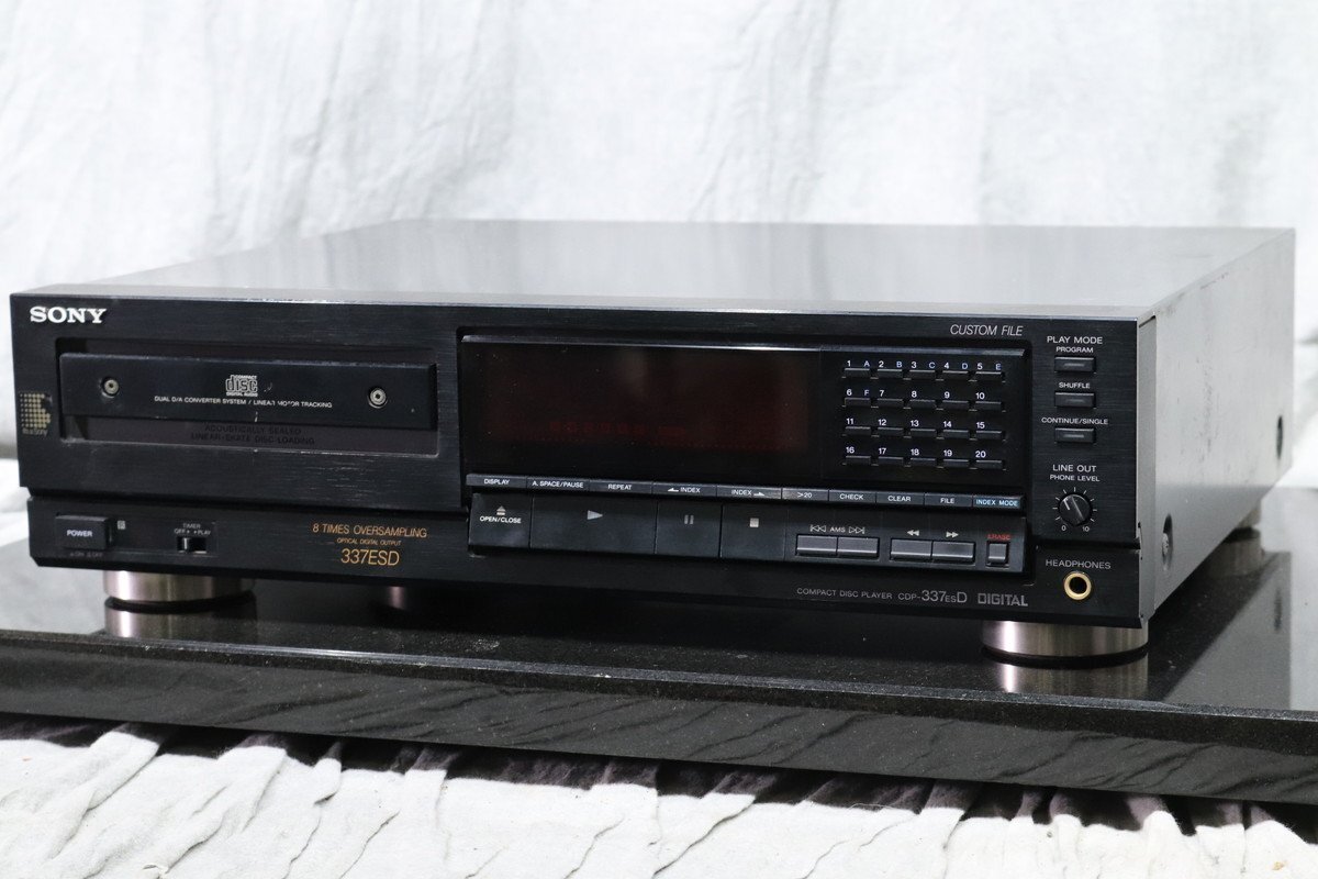 【C】SONY CDP-337 ESD CDプレーヤー ソニー 3112006