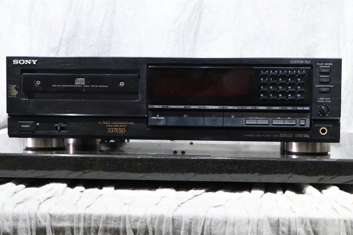 【C】SONY CDP-337 ESD CDプレーヤー ソニー 3112006