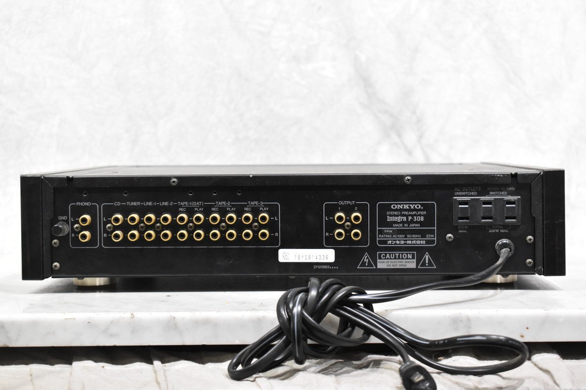 【D】ONKYO Integra P-308 プリアンプ オンキョー 3140022