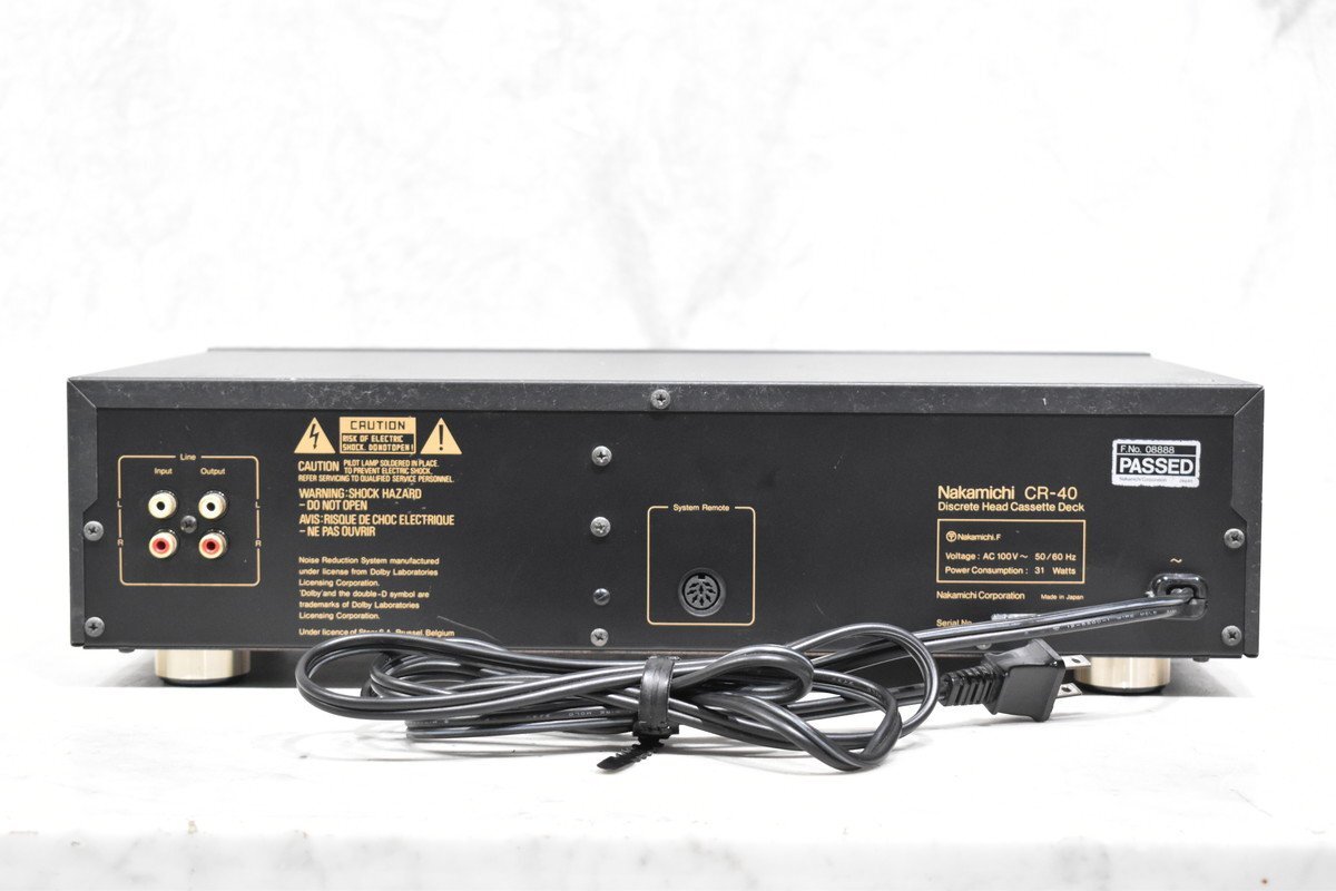 【C】Nakamichi CR-40 カセットデッキ ナカミチ 3142088