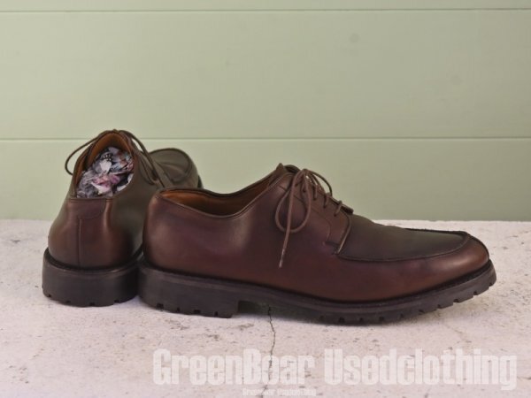 MN111 ハンガリー製 Laszlo ビンテージ メンズシューズ 茶 ブラウン 9 27cm　_画像2