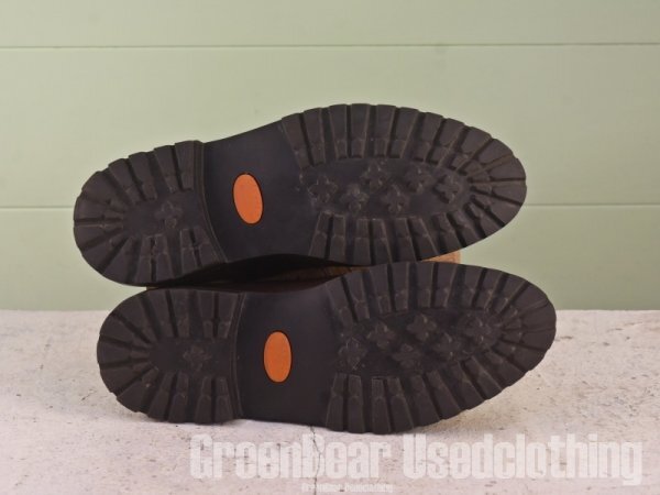 MN111 ハンガリー製 Laszlo ビンテージ メンズシューズ 茶 ブラウン 9 27cm　_画像4