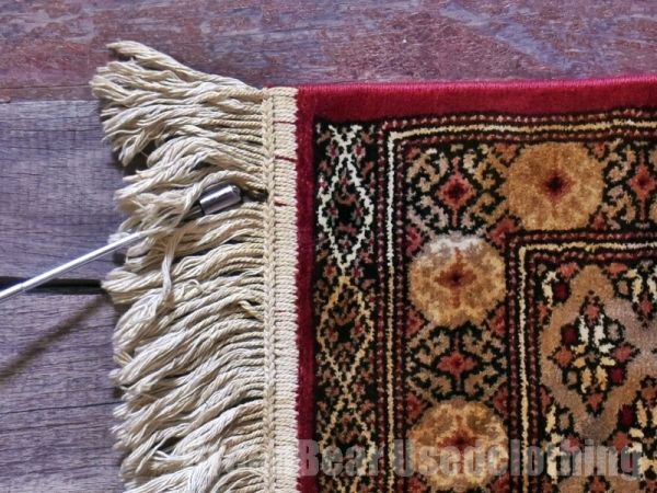 RAGZ576 ミニラグ トライバルラグ インテリアマット ウール絨毯 アンティーク ヴィンテージ_画像3