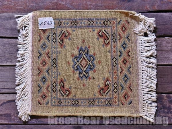 RAGZ563 ミニラグ トライバルラグ インテリアマット ウール絨毯 アンティーク ヴィンテージ_画像2