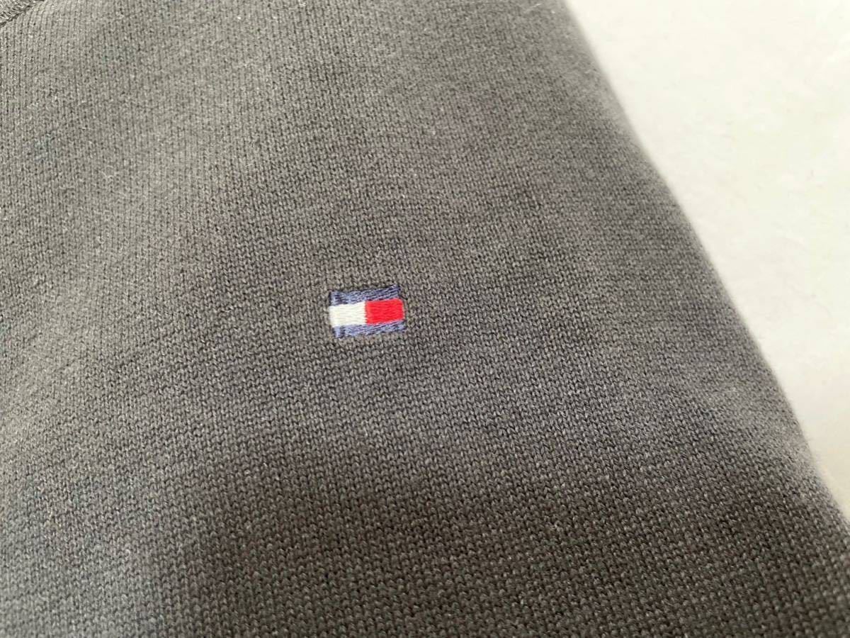 TOMMY トミーヒルフィガー メンズ 丸首 セーター S ブラック 黒 ロゴ シンプル_画像4