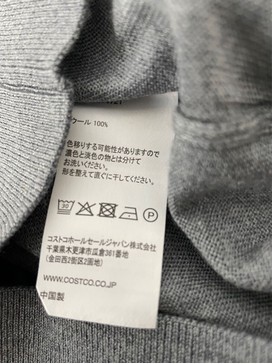 LYDIAVINE レディース 丸首 クルーネック ウール セーター 薄手 L 春秋 グレー_画像4