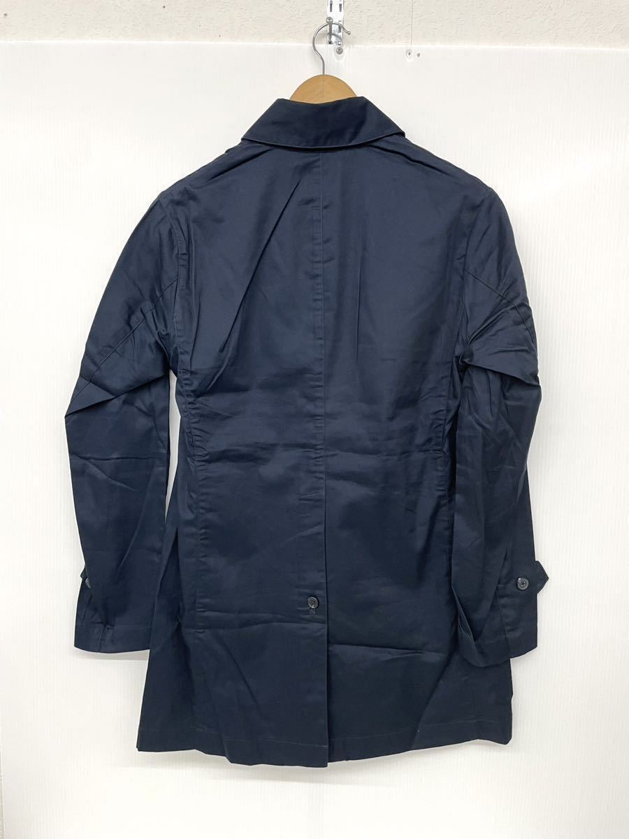 新品■coroai コロアイ メンズ スプリングコート M ネイビー コットン100% ステンカラー ロングコート 春秋 活躍_画像2