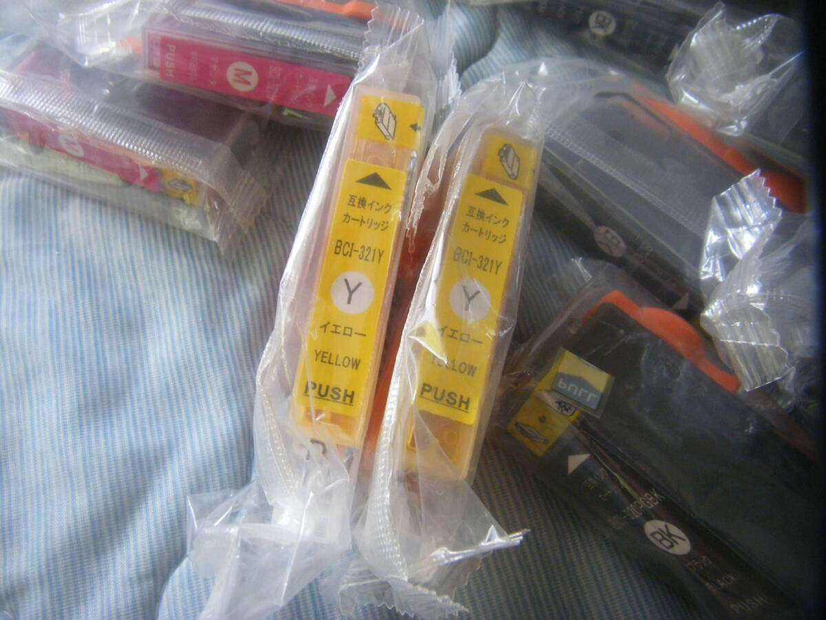 ╋╋(Z1662)╋╋ CANON BCI-320+321 互換インクカートリッジ 5色12本セット メーカー不明 未使用期限不明品 送料クリックポスト185円～