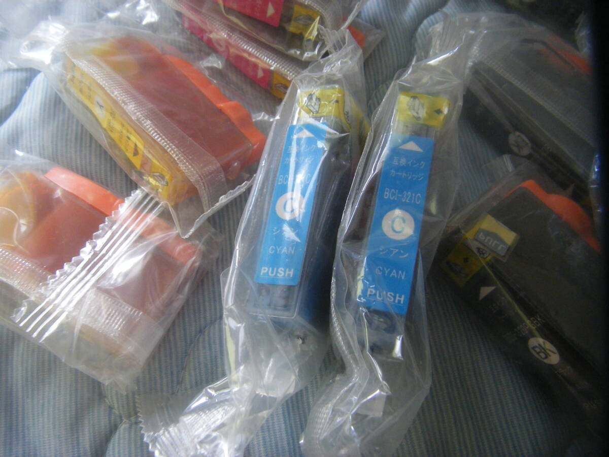 ╋╋(Z1662)╋╋ CANON BCI-320+321 互換インクカートリッジ 5色12本セット メーカー不明 未使用期限不明品 送料クリックポスト185円～