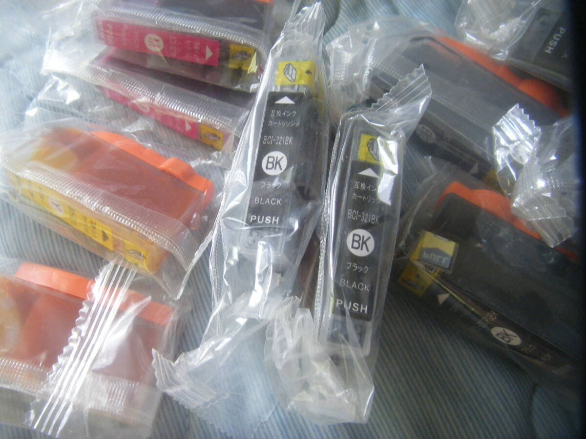 ╋╋(Z1662)╋╋ CANON BCI-320+321 互換インクカートリッジ 5色12本セット メーカー不明 未使用期限不明品 送料クリックポスト185円～