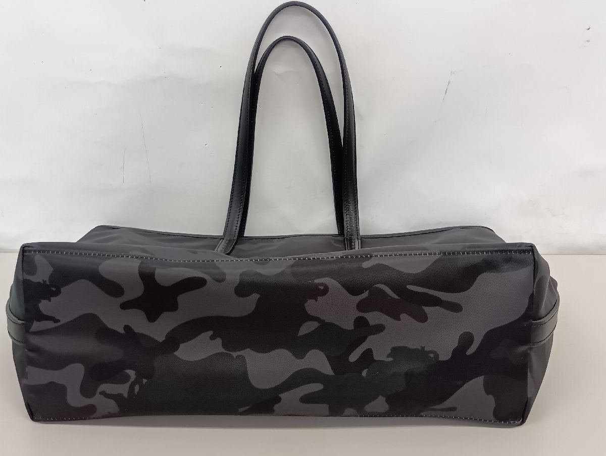 美品 HUNTING WORLD ハンティングワールド バッグ ナイロン カモフラージュ 迷彩柄 黒 メンズ_画像8