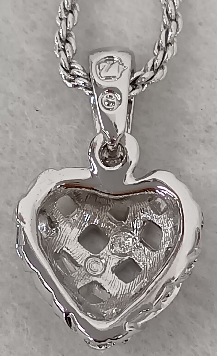 Swarovski スワロフスキー ハート クリア クリスタル ネックレス_画像7