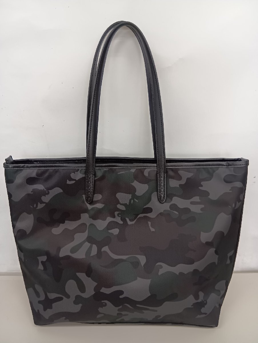 美品 HUNTING WORLD ハンティングワールド バッグ ナイロン カモフラージュ 迷彩柄 黒 メンズ_画像2