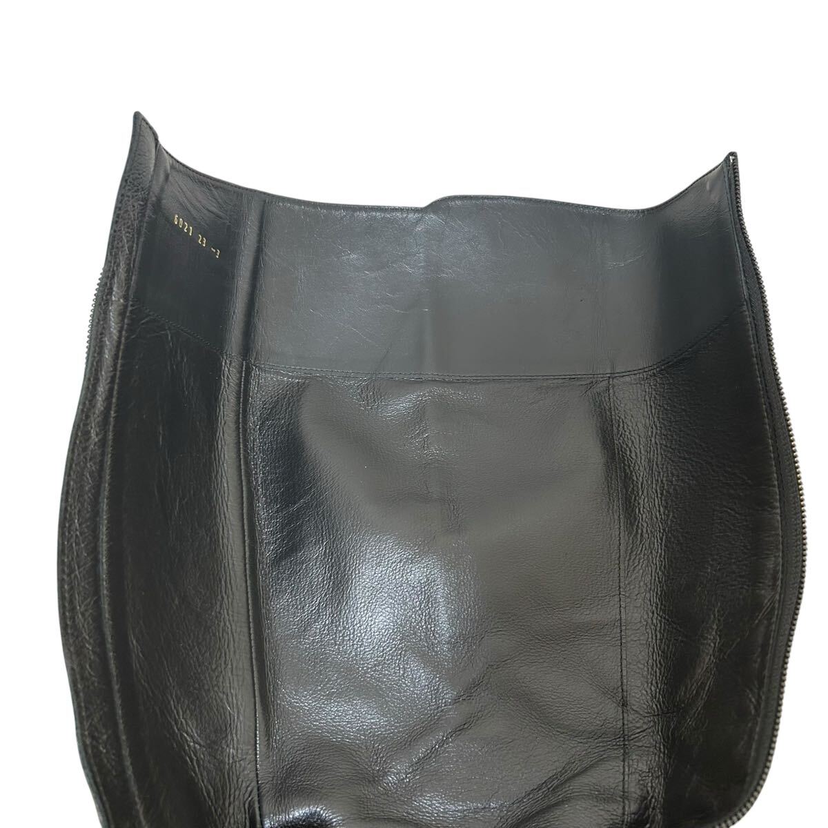 ※LB UNTITLED レザーロングブーツ スエード サイドジップ ブラック 日本製 23cm_画像8