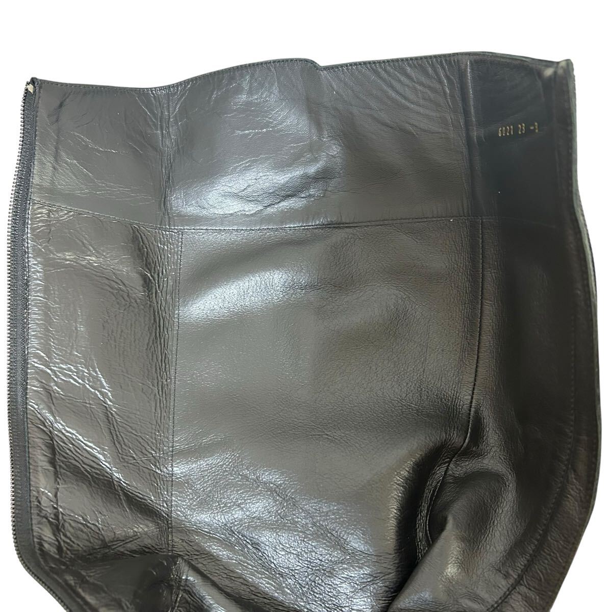 ※LB UNTITLED レザーロングブーツ スエード サイドジップ ブラック 日本製 23cm_画像9