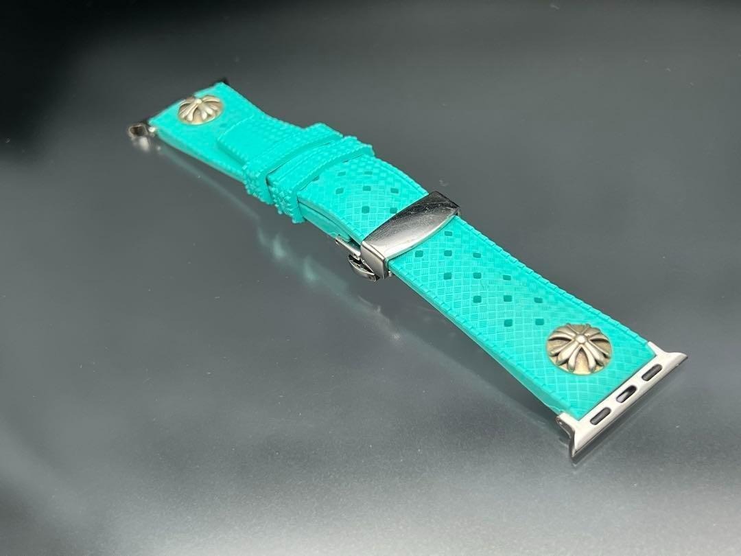 アップルウォッチ ティファニーブルーラバーベルト 49mm ウルトラ ultra_画像7