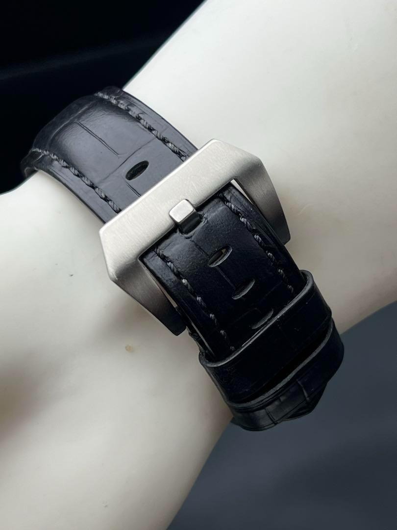 アップルウォッチ ワイド レザーバンド 本革 49mm ウルトラ ultra 極厚み_画像7