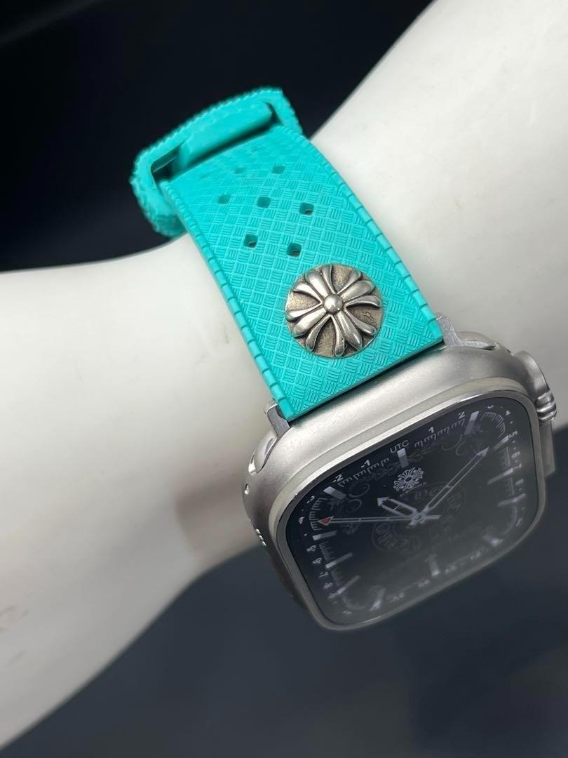 アップルウォッチ ティファニーブルーラバーベルト 49mm ウルトラ ultra_画像8