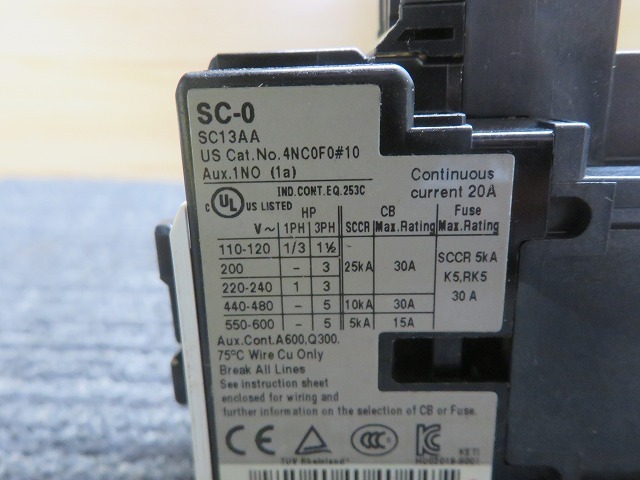 Z☆FUJI　電磁接触器　SC-0 SC13AA 3個セット　◎現状品_画像8