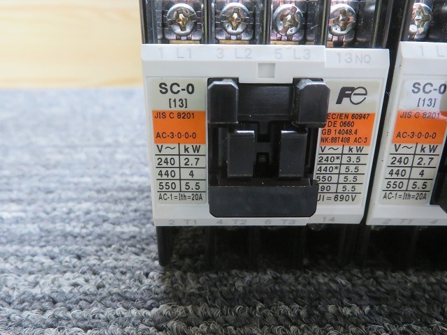 Z☆FUJI　電磁接触器　SC-0 SC13AA 3個セット　◎現状品_画像4